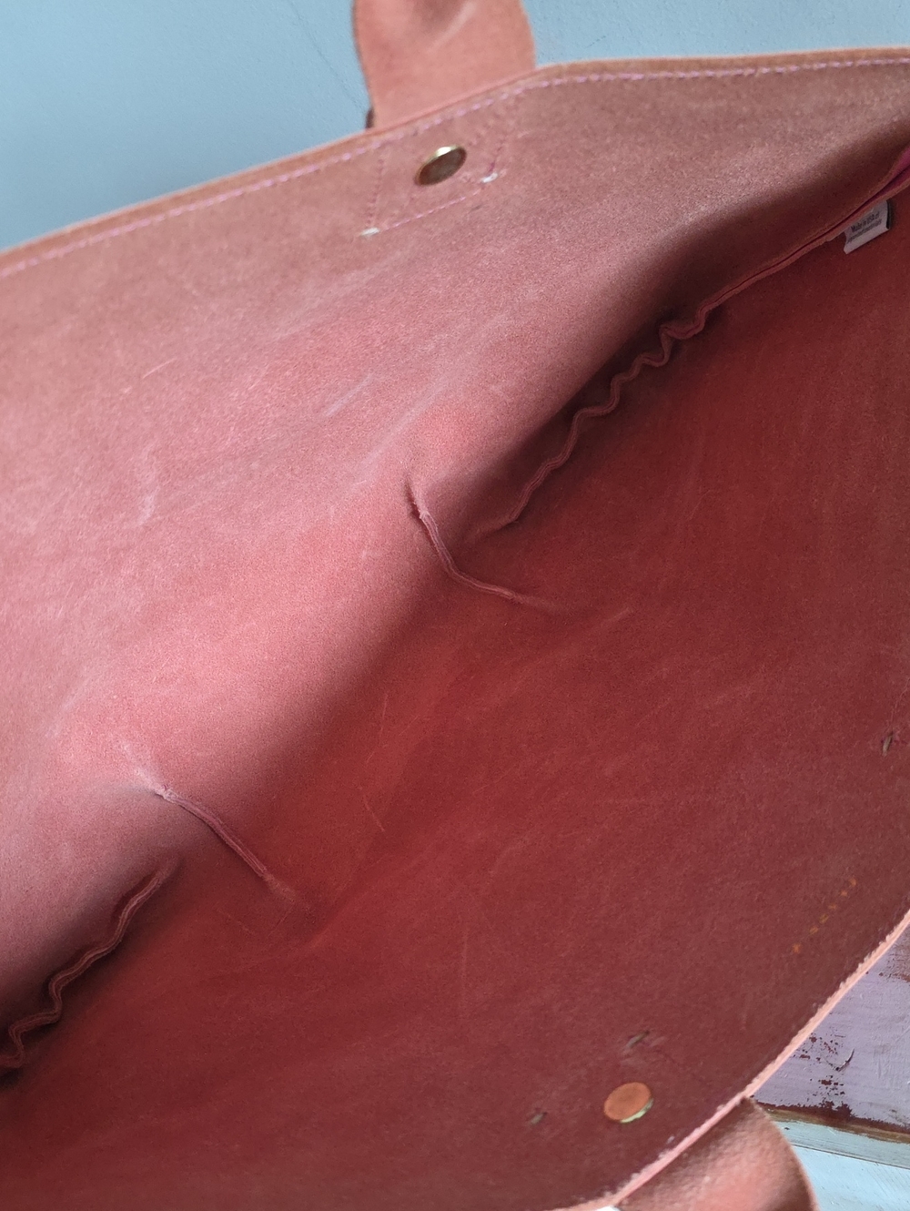 Rare Clare V. La Tropezienne Pink Leather Tote - Picture 12 of 16
